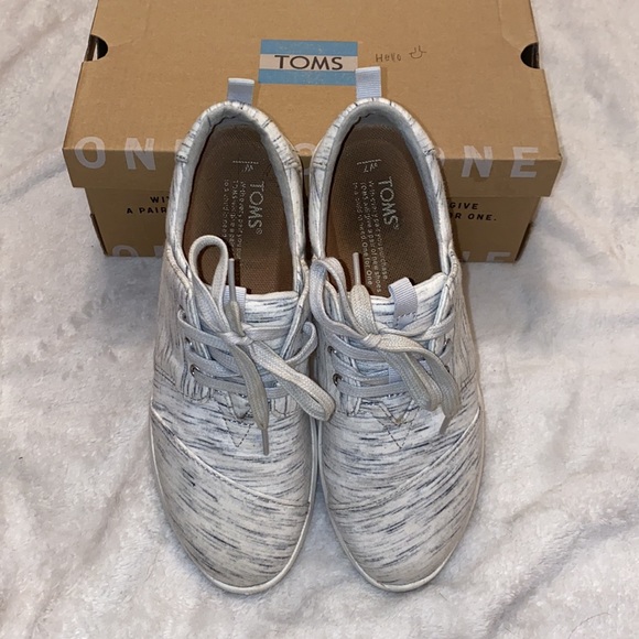 TOMS del ray size 7. birch heather jersey sneaker - Picture 2 of 7